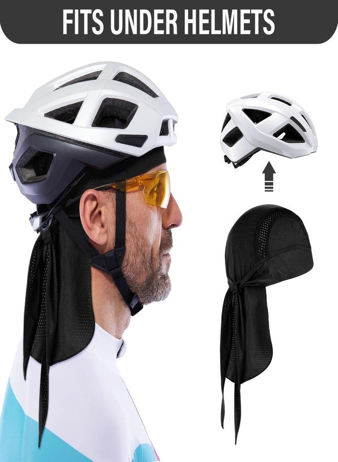 MELASA Do Rag Skull Cap Helmet Liner, Cooling Mesh Bandana Cap, Sweat Dew Rags Head Cover for Men Cycling Motorcycle Running - Image 5
